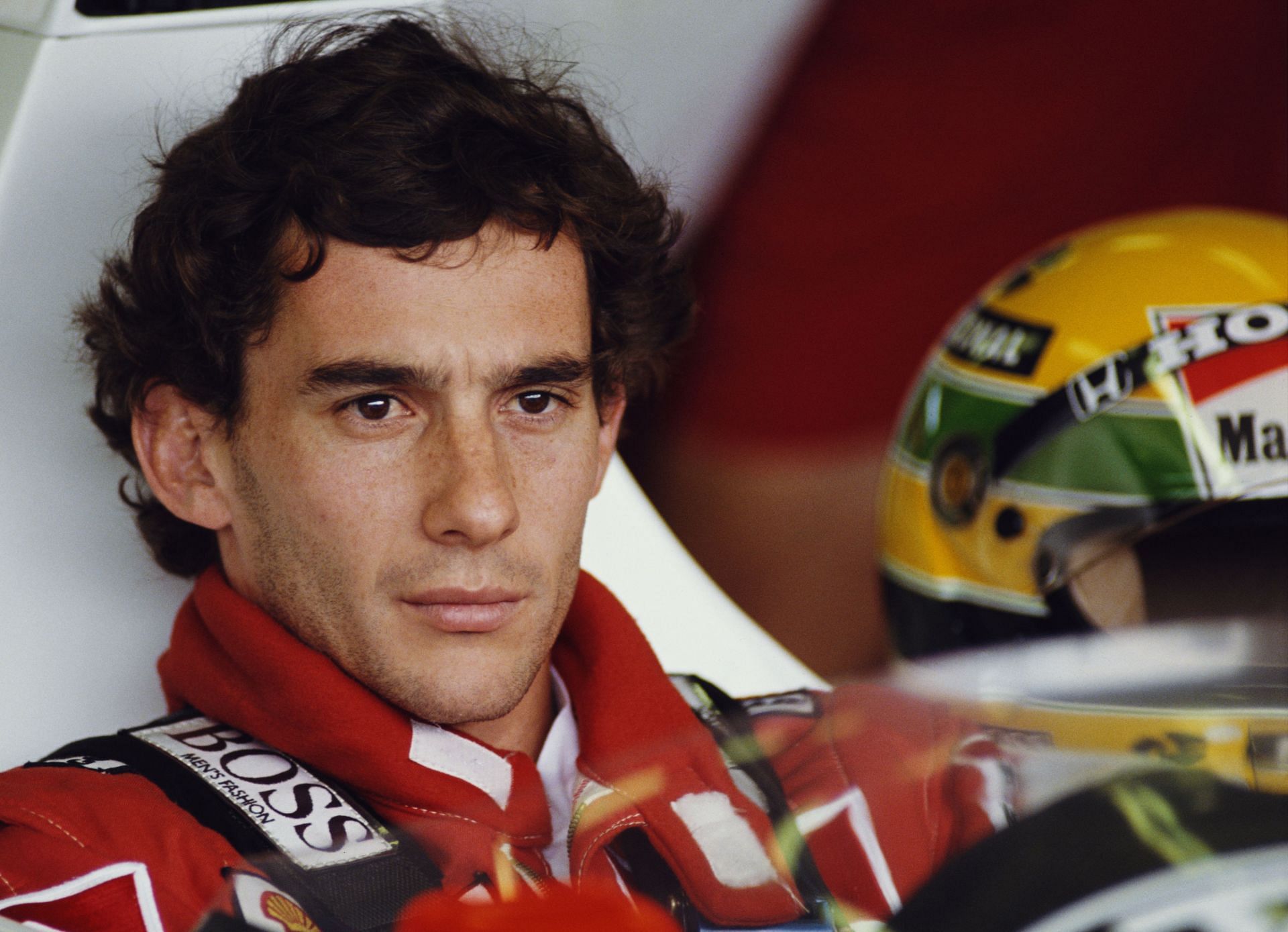 Ayrton Senna at the 1989 Grand Prix of Hungary - Source: Getty